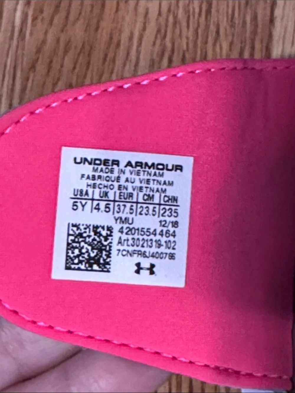 Under Armour Kids Purple Slide Sandals with Pink Accents